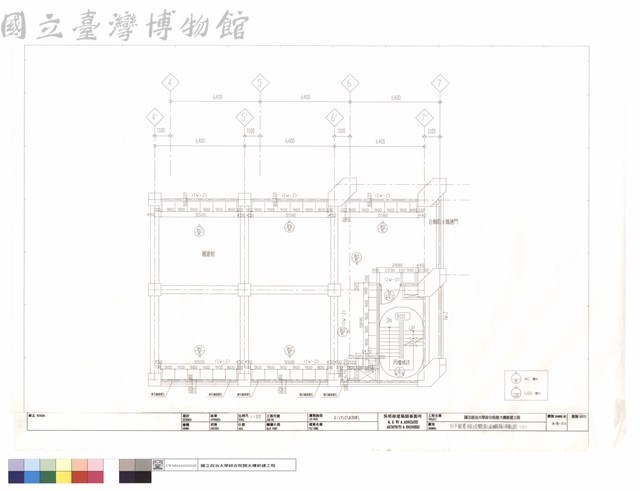 B1F圖書館冷間壓延鋼板平面圖(3)藏品圖，第1張