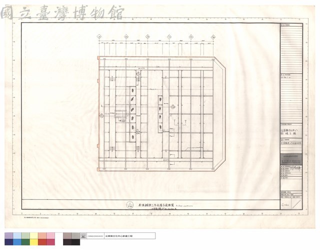 屋頂鋼架工作走道平面圖藏品圖，第1張