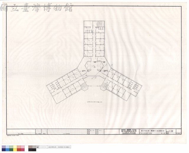 伍樓弱電設備平面圖藏品圖，第1張