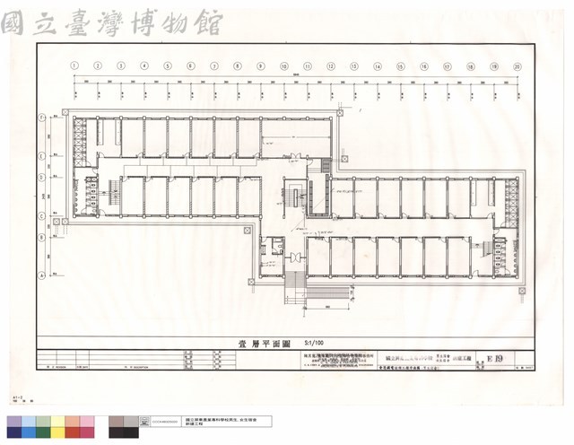 壹層弱電設備工程平面圖(男生宿舍)藏品圖，第1張