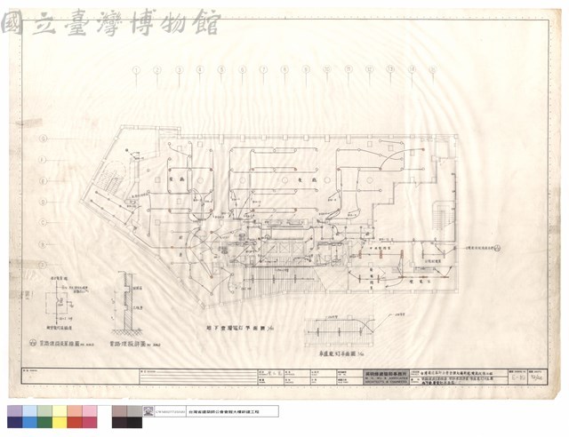 管路埋設及單線圖,管路埋設詳圖,車道電燈平面圖,地下壹層電燈平面圖藏品圖，第1張