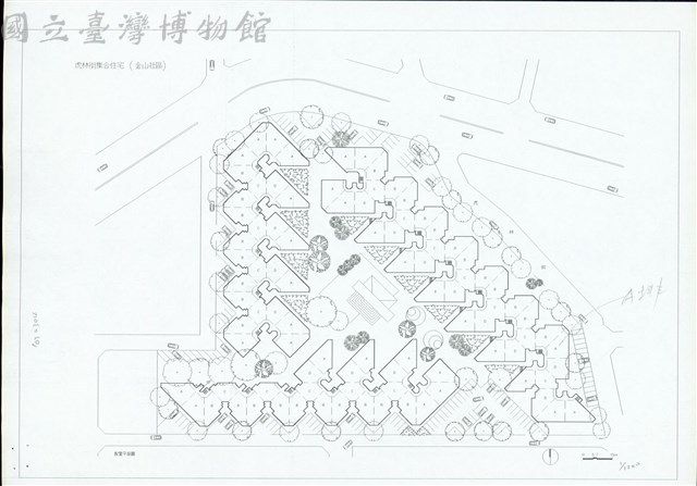 (配置平面圖、A排平面)藏品圖，第1張