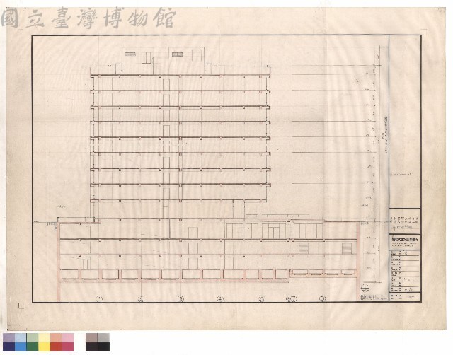 1/100縱向總剖面藏品圖，第1張