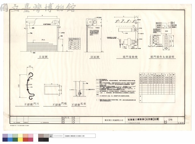 不銹鋼捲門詳圖藏品圖，第1張