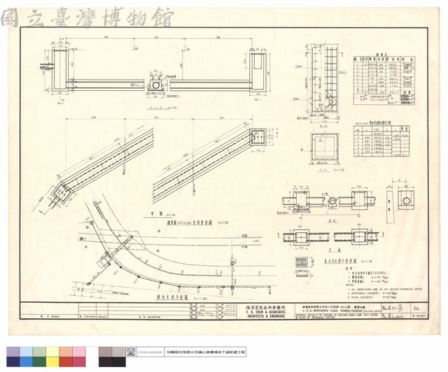 GENERAL DETAILS OF SIPHON AT RAILWAY MAIN LINE 74K+241.66 & PLAN OF DRAINAGE SYSTEM藏品圖，第1張