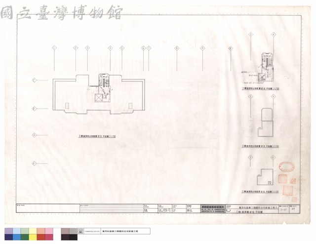 D棟屋頂層電氣平面圖藏品圖，第1張