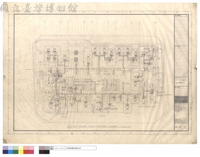 1ST FLOOR PLAN - DUCTWORK LAYOUT藏品圖，第1張