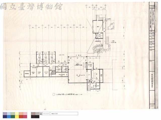 A棟地下層及B棟貳層平面圖藏品圖，第1張