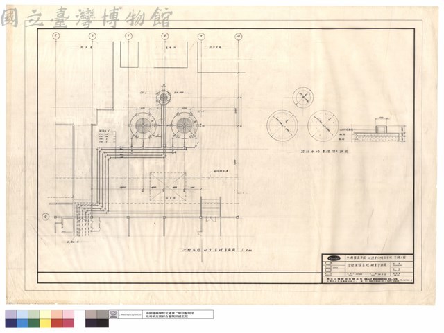 冷卻水塔基礎配管平面圖藏品圖，第1張