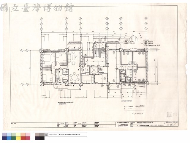 C、D棟標準單元平面圖(丙、丁型花台)(植栽)藏品圖，第1張