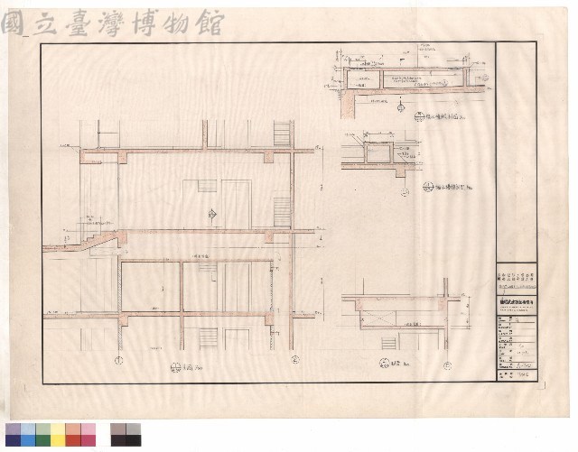 後門廳入口及B1,FC,雙層樓版剖面藏品圖，第1張