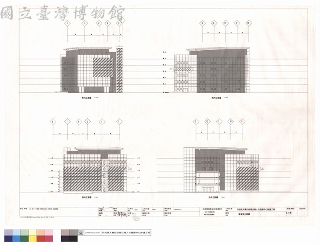 集會堂立面圖藏品圖，第1張