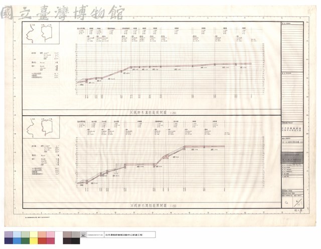 A,B線排水溝剖面圖藏品圖，第1張