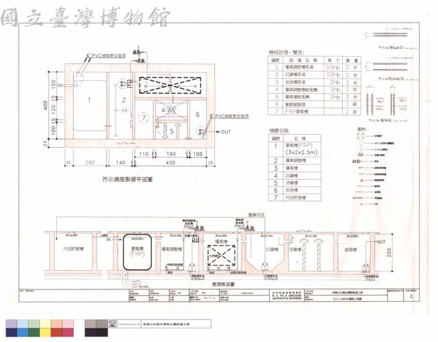 300人份汙水處理工程圖藏品圖，第1張