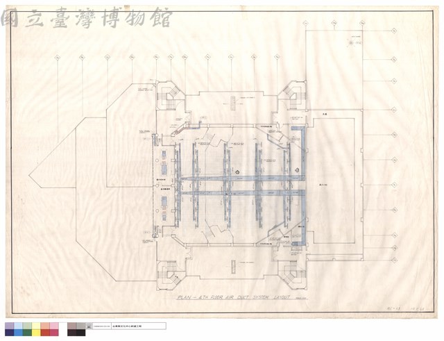 PLAN-4 TH FLOOR AIR DUCT SYSTEM LAYOUT藏品圖，第1張