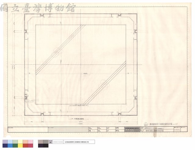 一層梯廳鏡面不銹鋼柱斷面詳圖藏品圖，第1張