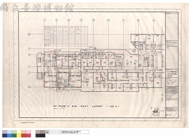 4F PLAN - AIR DUCT LAYOUT(ZONE B)藏品圖，第1張