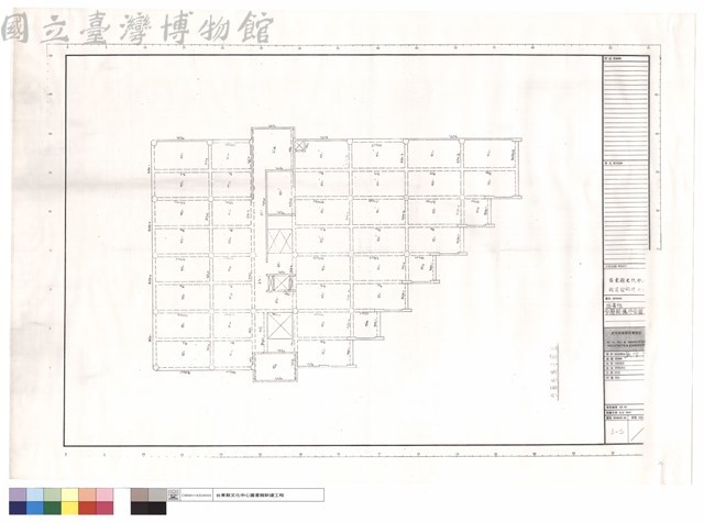 圖書館叁層結構平面圖藏品圖，第1張