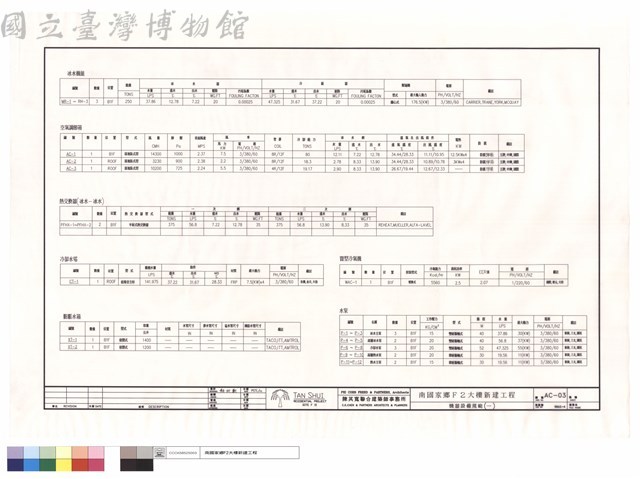 機器設備規範(一)藏品圖，第1張