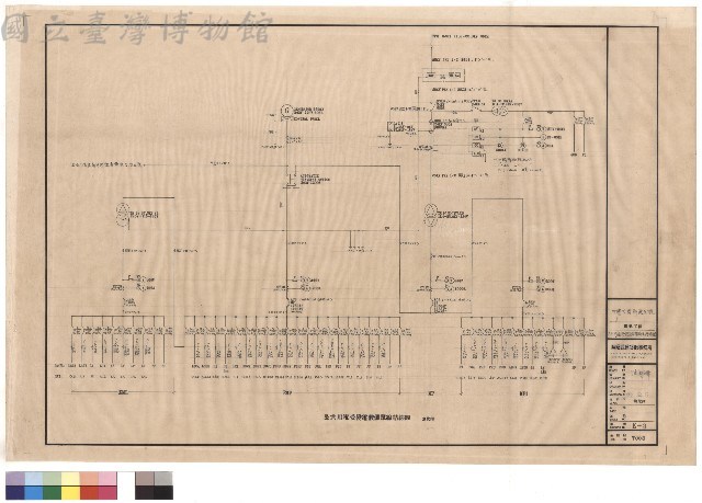 公共用電受變電設備單線結線圖藏品圖，第1張