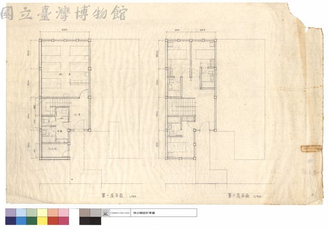 第一層平面、第二層平面藏品圖，第1張