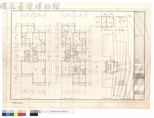 三～七層,屋頂層,塔屋二層及塔屋頂平面圖藏品圖，第1張