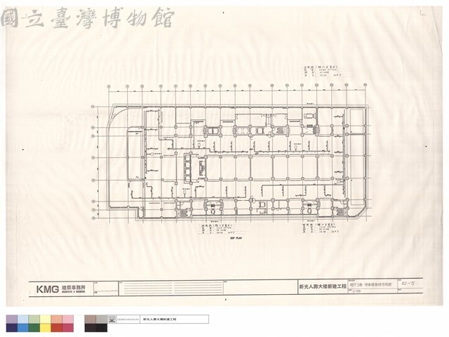 地下3層停車場排煙平面圖藏品圖，第1張