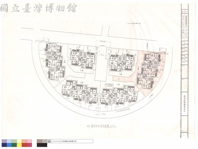 建築物配置平面圖（D棟）藏品圖，第1張