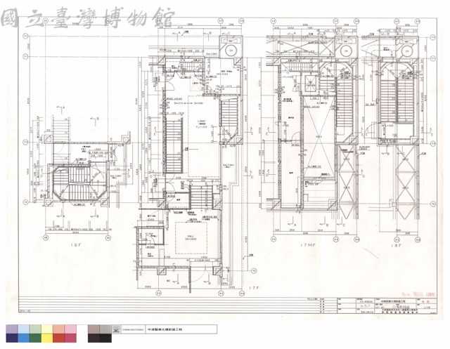 16F~18F,C1樓梯平面圖藏品圖，第1張
