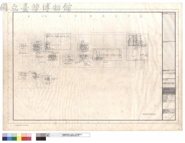 陸層A區排水平面圖藏品圖，第1張