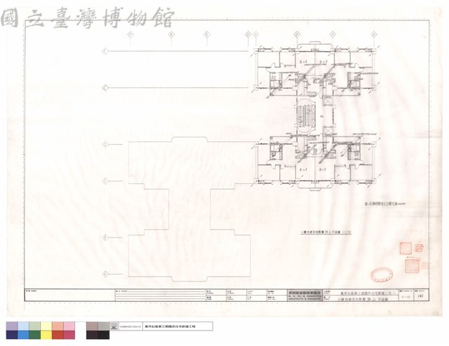 A棟拾參至拾陸層排水平面圖藏品圖，第1張