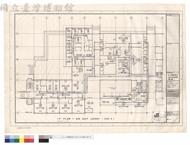 I F PLAN-AIR DUCT LAYOUT (ZONE B)藏品圖，第1張