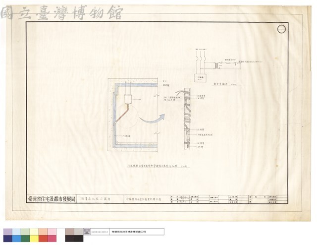 冷風機排水管加裝電熱帶按裝示意圖藏品圖，第1張