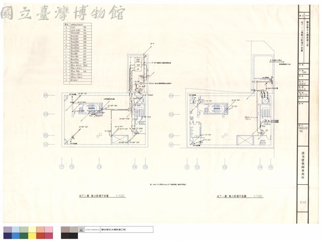 地下一、二層動力設備平面圖藏品圖，第1張