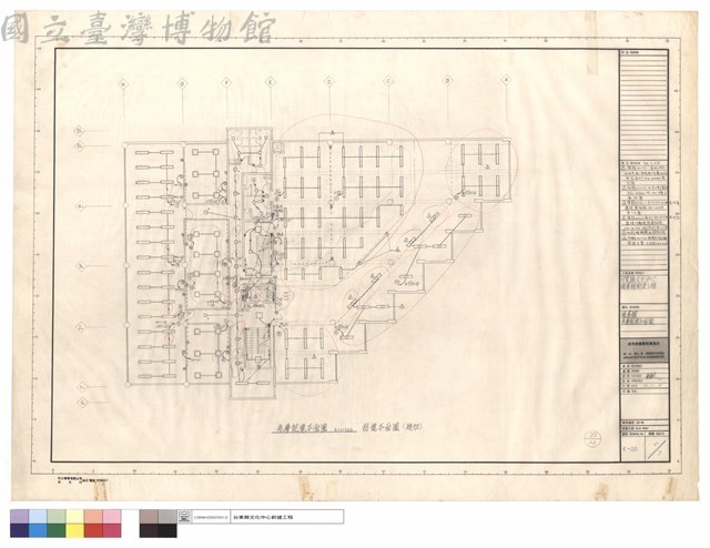 圖書館叁層配電平面圖藏品圖，第1張