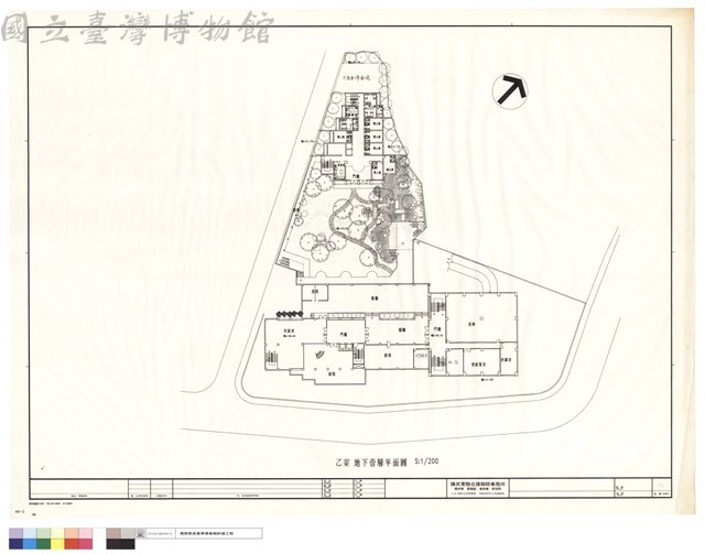 地下壹層平面圖(乙案)藏品圖，第1張