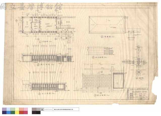 平面、立面、屋面及剖面圖藏品圖，第1張