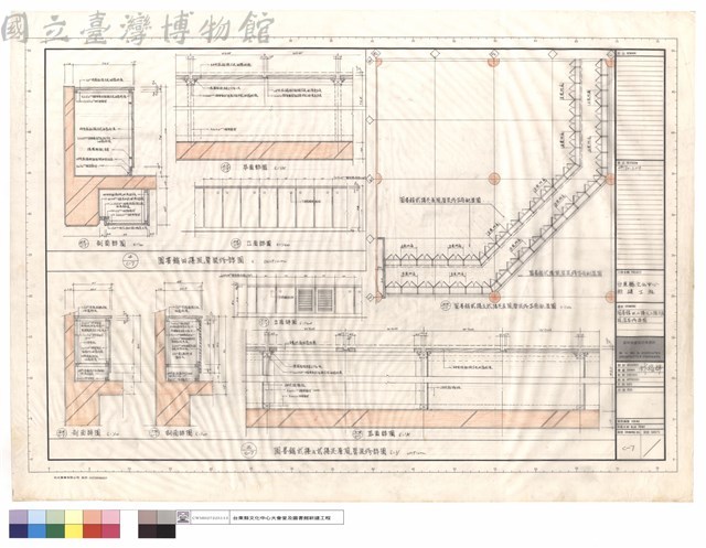 圖書館四,二樓及二樓夾層風管裝修詳圖藏品圖，第1張