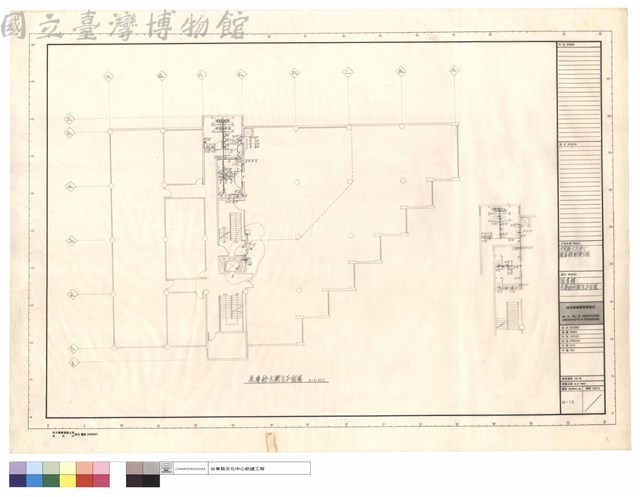 圖書館参層給水衛生平面圖藏品圖，第1張