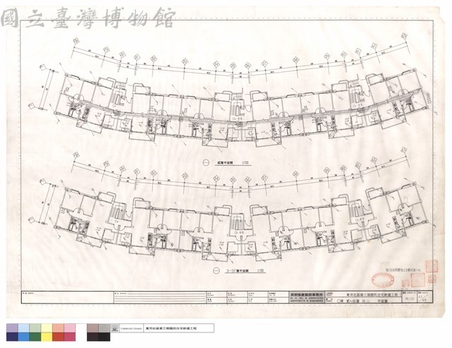 C棟貳~伍層排水平面圖藏品圖，第1張