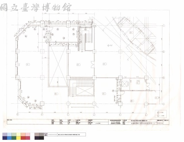 貳樓圖書館冷間壓延鋼板平面圖(1)藏品圖，第1張