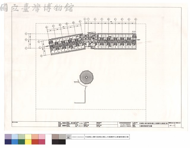 九層風管配置平面圖藏品圖，第1張