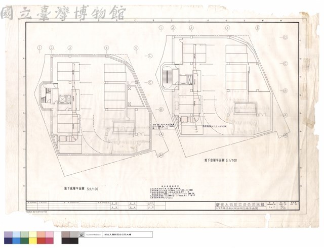 地下貳層.壹層機械通風設備平面圖藏品圖，第1張