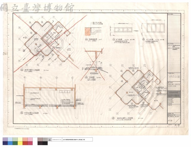 地坪加鋪P.C剖面,W1'立面,W1