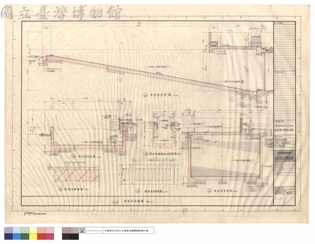 車道剖面詳圖,坡道水泥勾縫詳圖,截水溝詳圖藏品圖，第1張