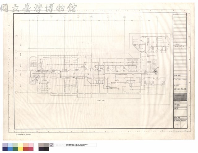 伍層B區消防平面圖藏品圖，第1張