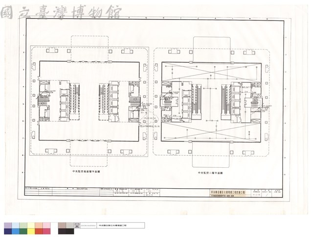 中央監控系統配置平面--壹層,貳層藏品圖，第1張