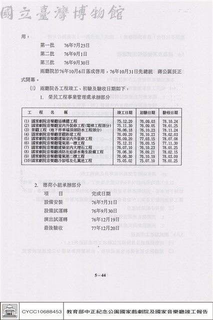 建築及其他設備測試驗收藏品圖，第1張