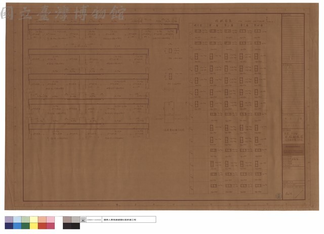 E  F TYPE樑、柱配筋圖、塔屋層結構平面圖藏品圖，第1張
