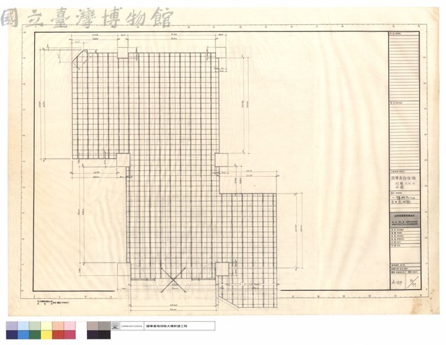 一樓門廳入口及天花平面藏品圖，第1張